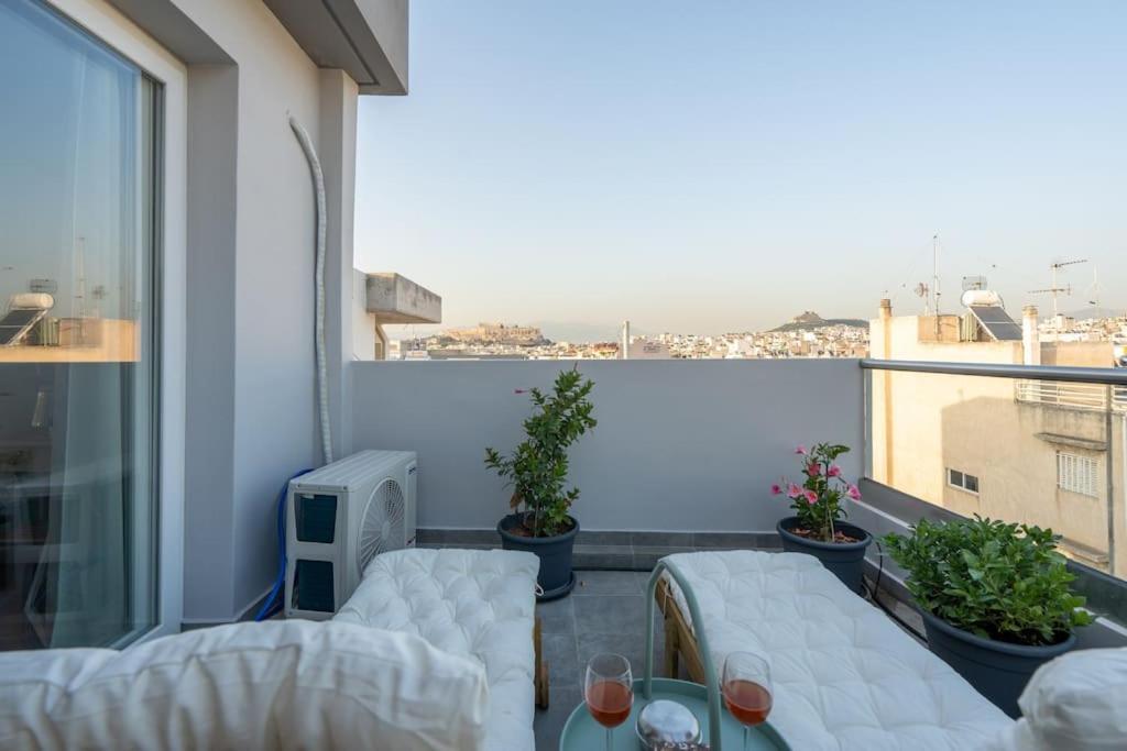 דירות אתונה Duplex Acropolis View 2 Balconies מראה חיצוני תמונה